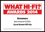 CYRUS streamxp2qx review whathifi award 2014 best streamer 2